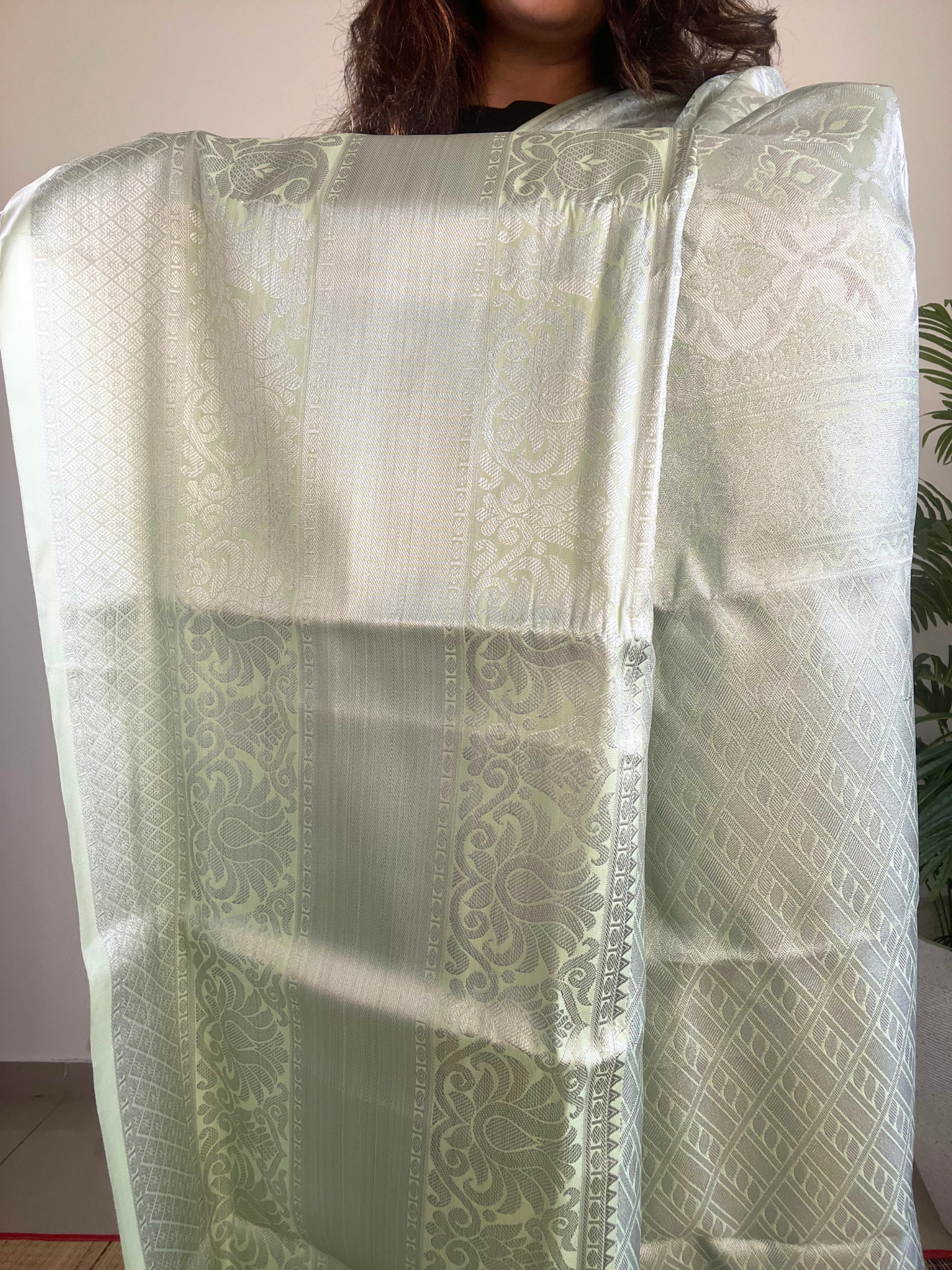 Light Green - Tissue Soft Silk Saree