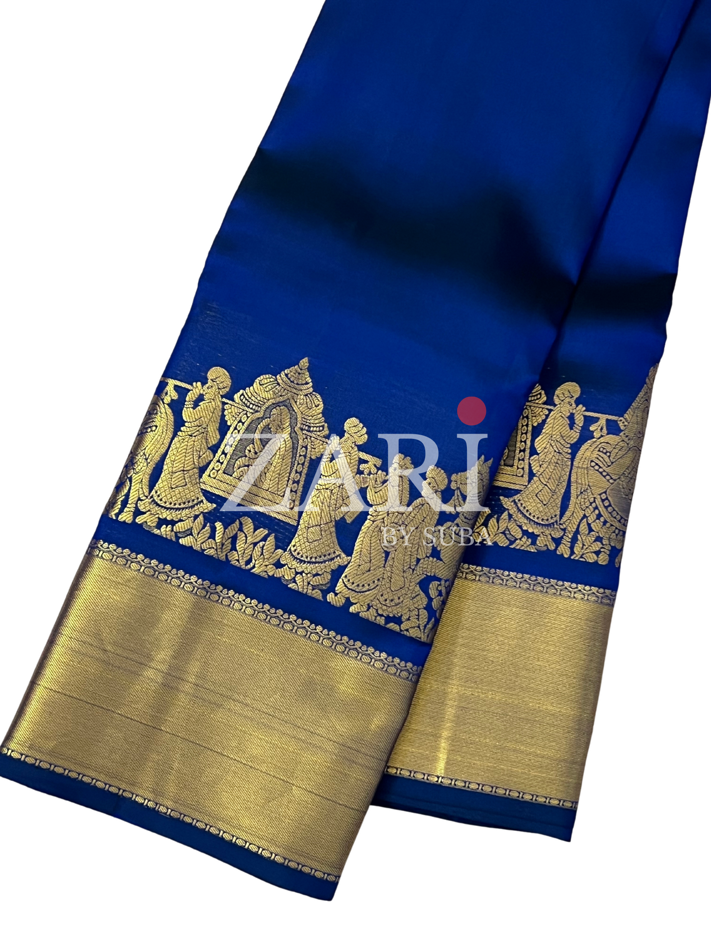 ROYAL BLUE - Pure Kanchipuram Silk Saree