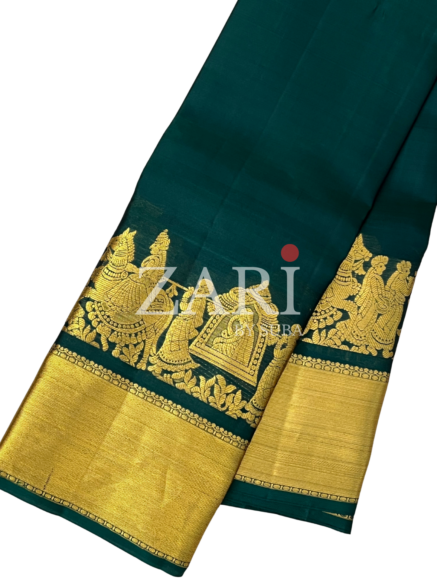 ROYAL EMERALD - Pure Kanchipuram Silk Saree