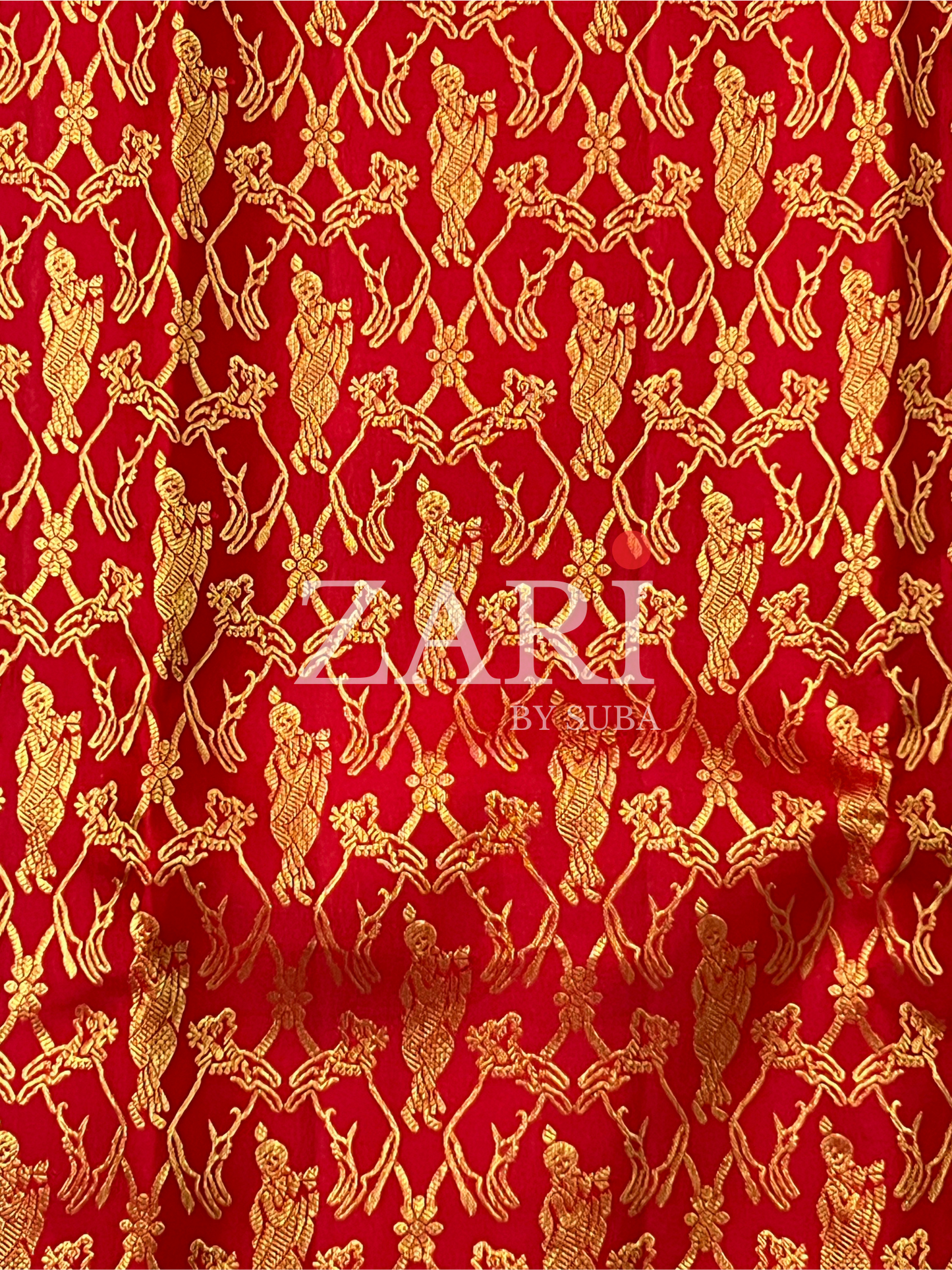 DIVINE CRIMSON - Pure Kanchipuram Silk Saree