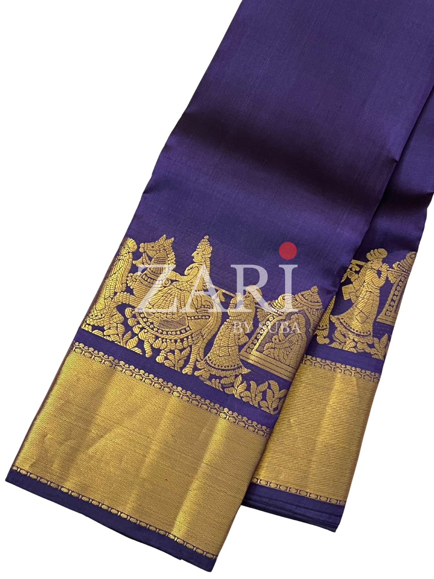 ROYAL PURPLE - Pure Kanchipuram Silk Saree