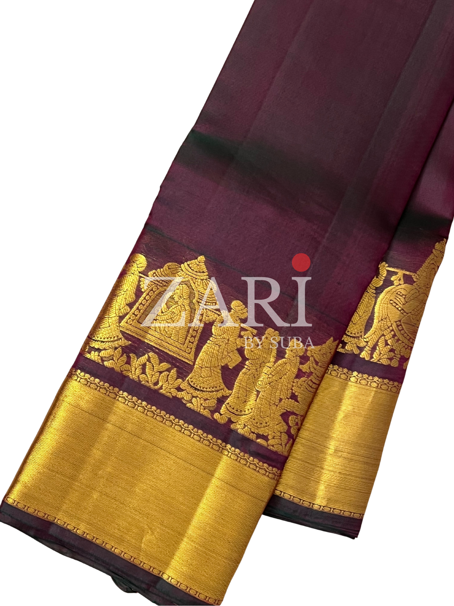 ROYAL MAROON - Pure Kanchipuram Silk Saree