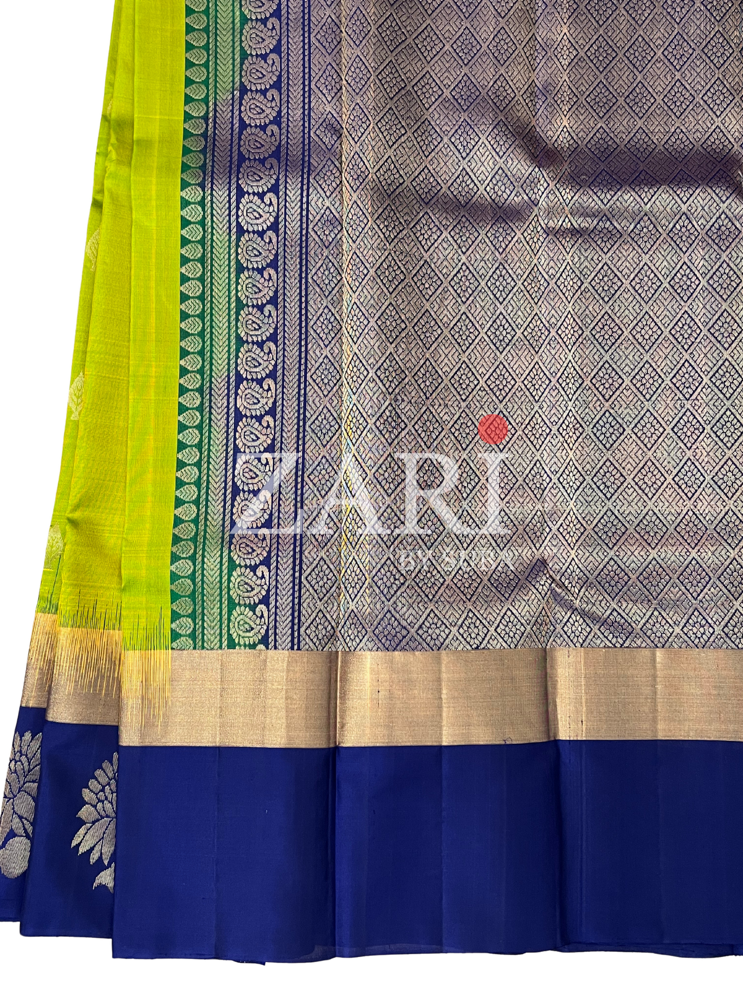 ROYAL FERN - Pure Kanchipuram Soft Silk Saree
