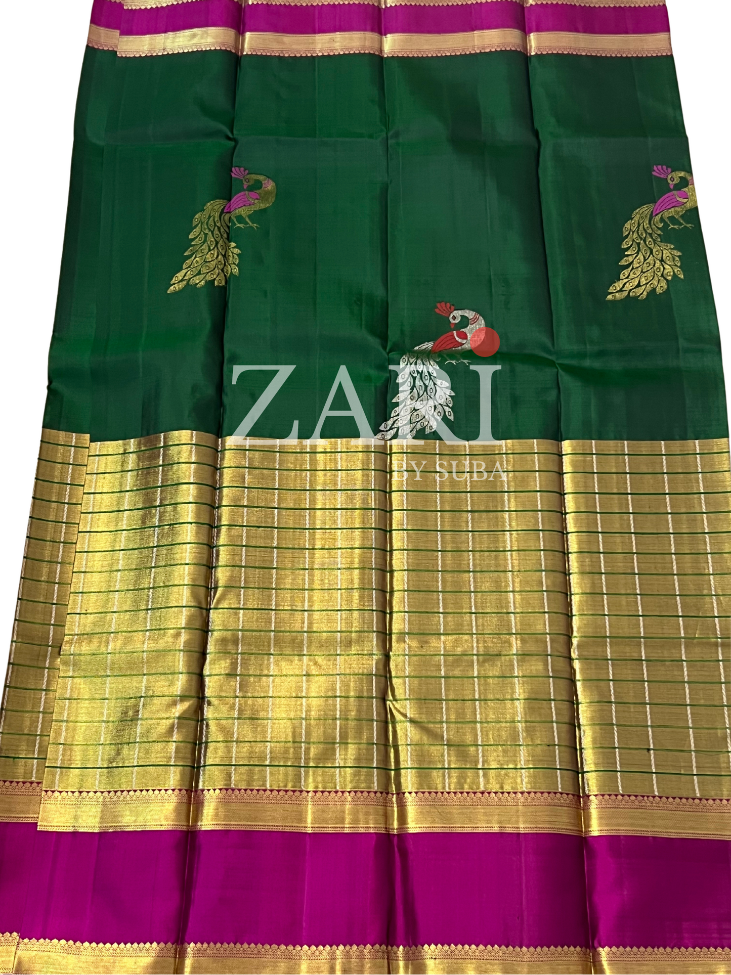 PEACOCK RADIANCE - Pure Kanchipuram Silk Saree