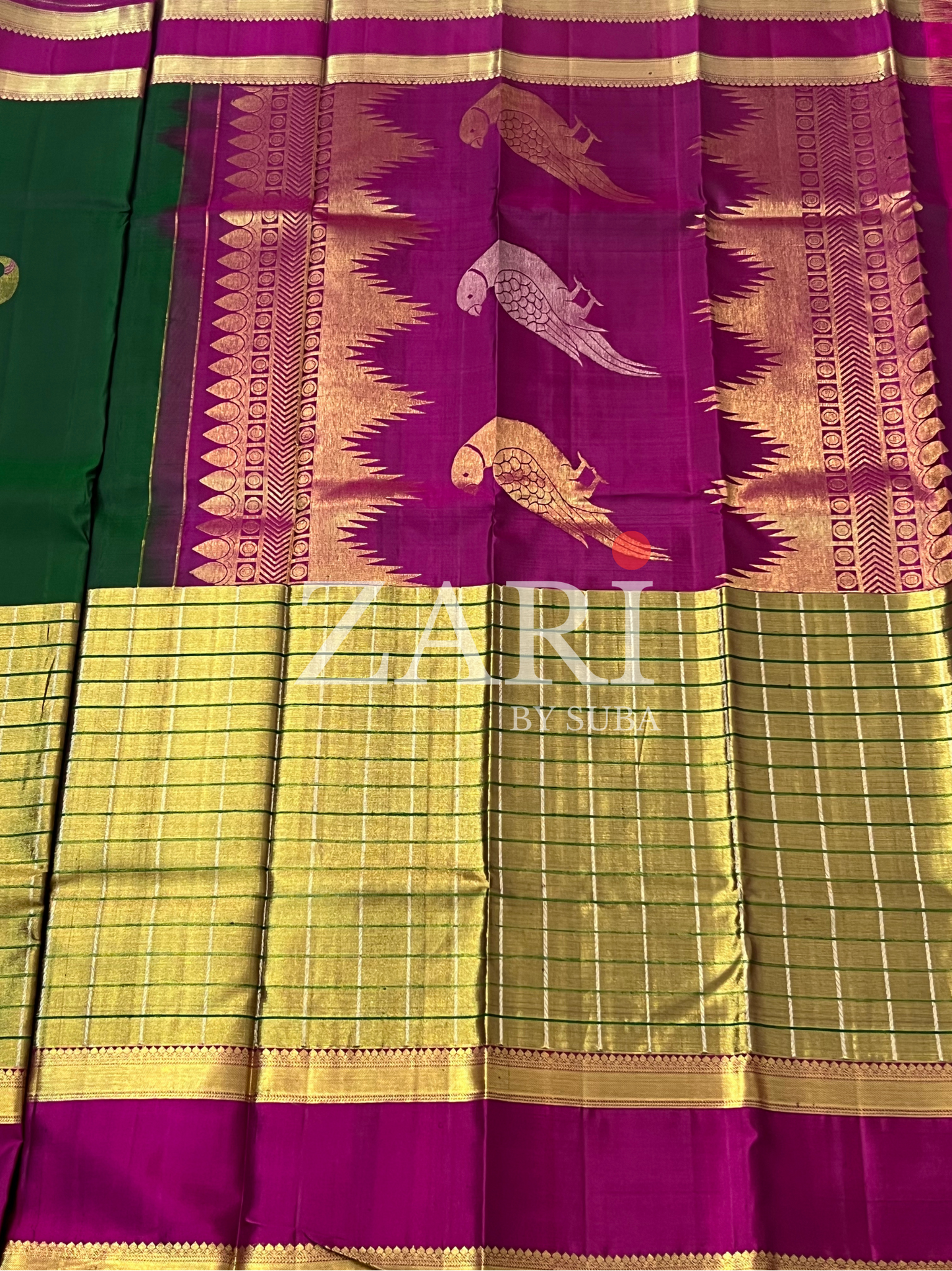 PEACOCK RADIANCE - Pure Kanchipuram Silk Saree