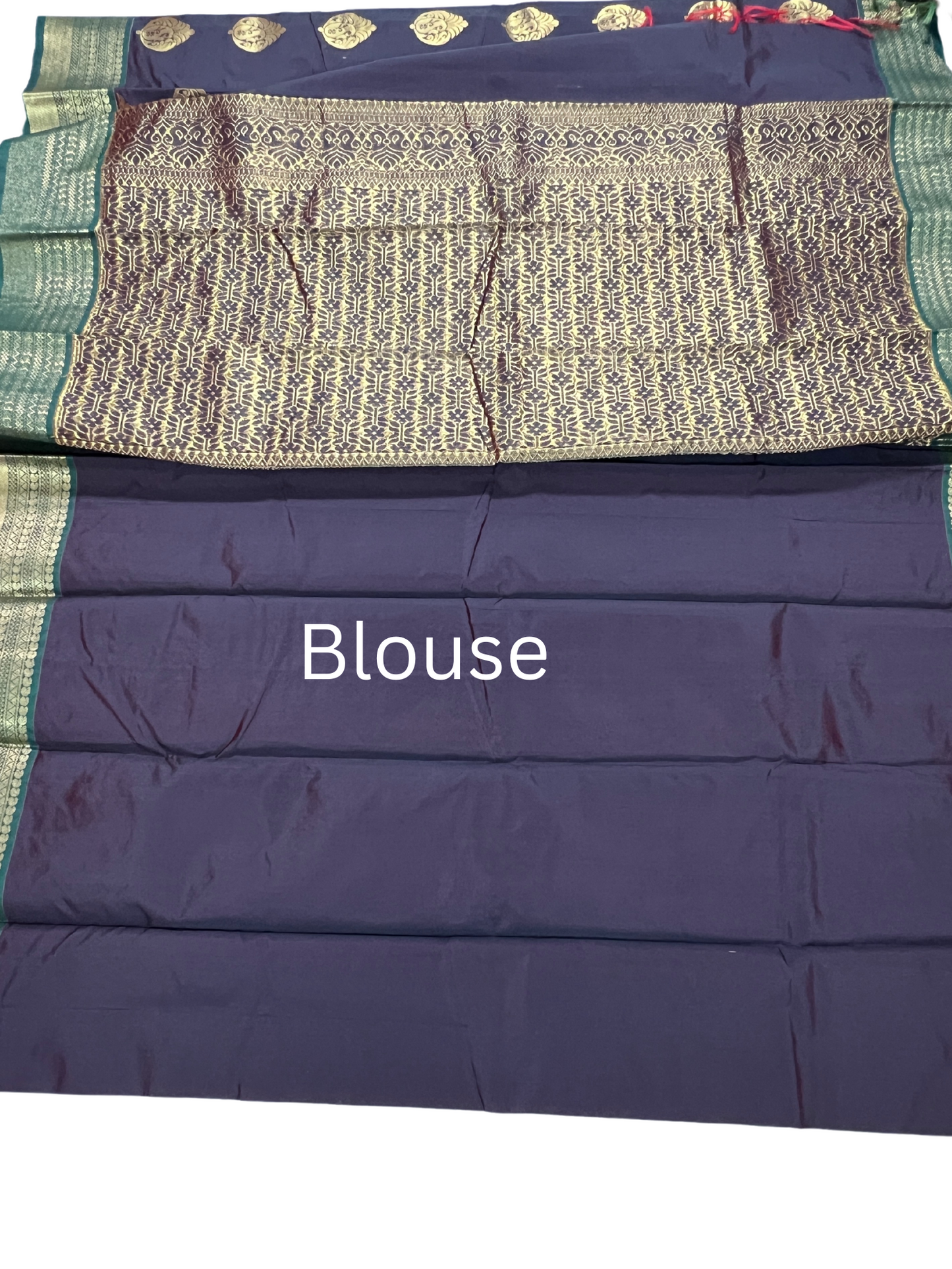 Brown and Green - Kanchi Cotton Saree