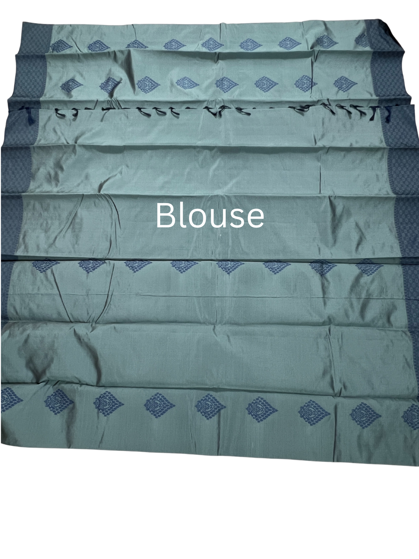 Grey - Thread Work - Cotton Saree