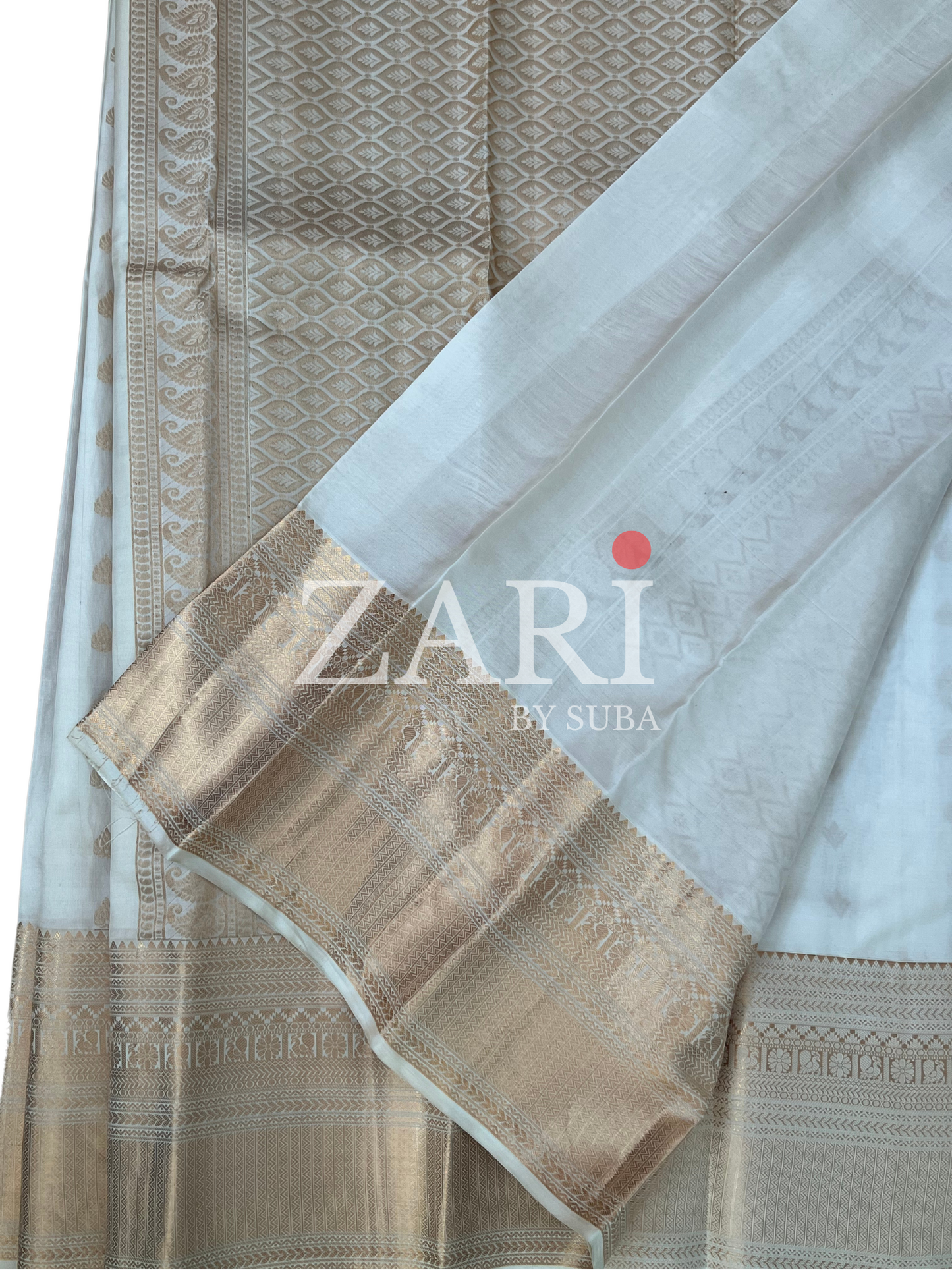 IVORY RADIANCE - Pure Kanchipuram Silk Saree