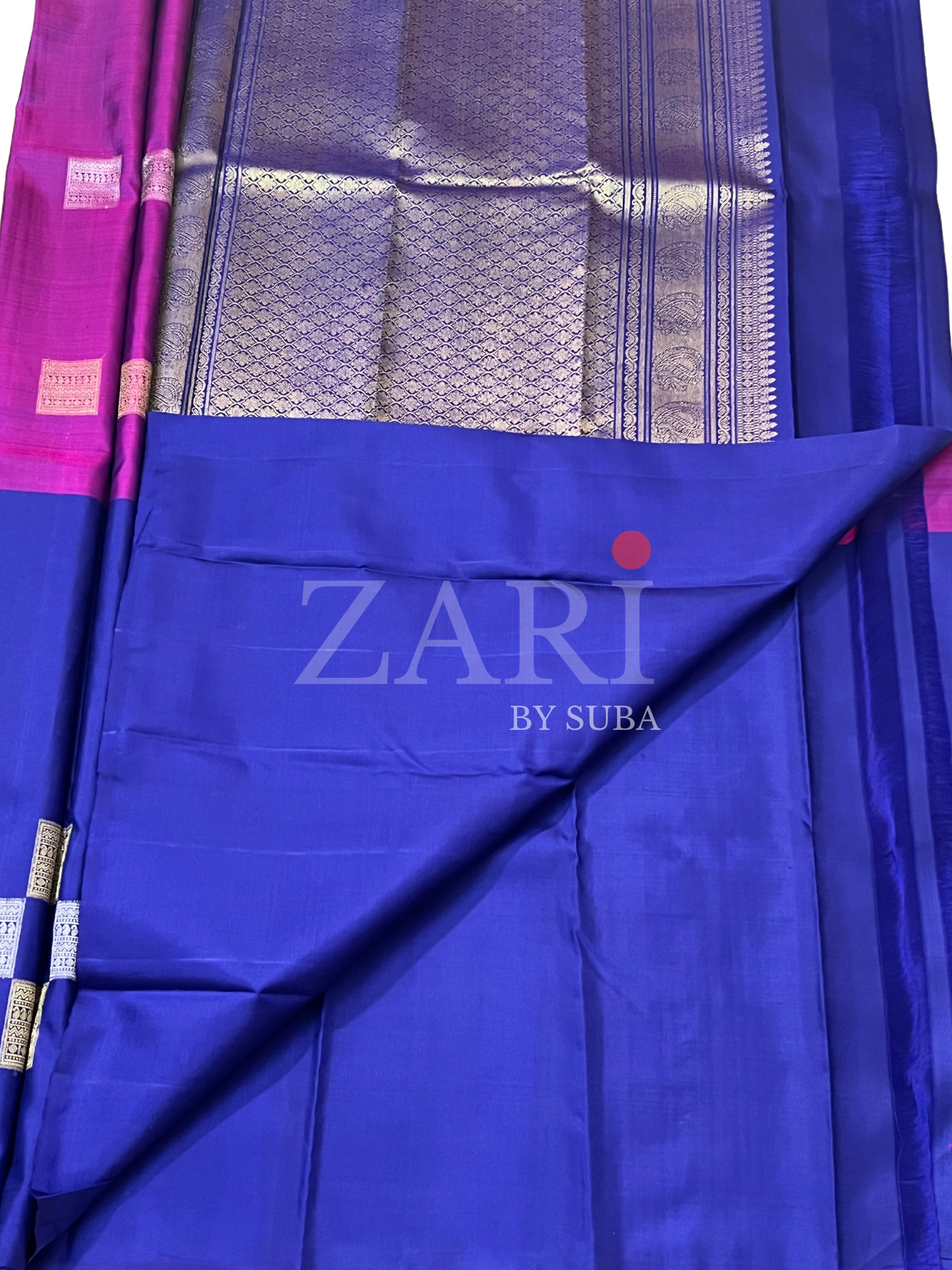 HARMONY - Half and Half - Pure Kanchipuram Silk Saree