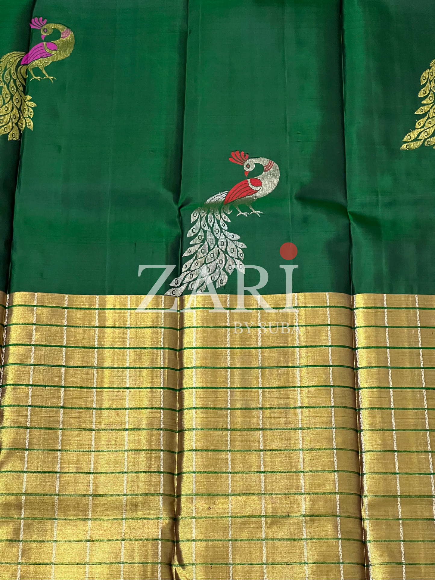PEACOCK RADIANCE - Pure Kanchipuram Silk Saree