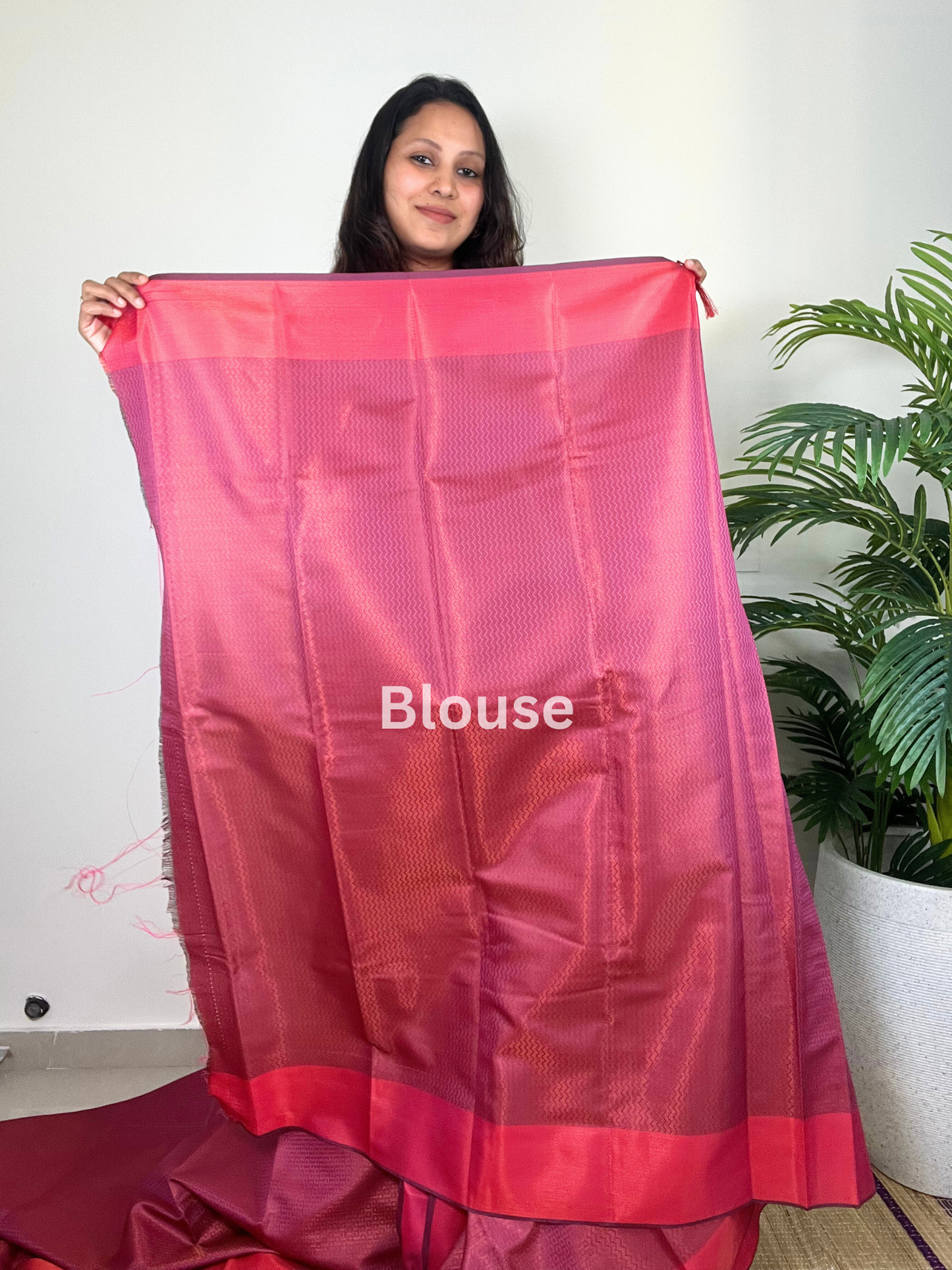 Pink - Soft Silk Saree