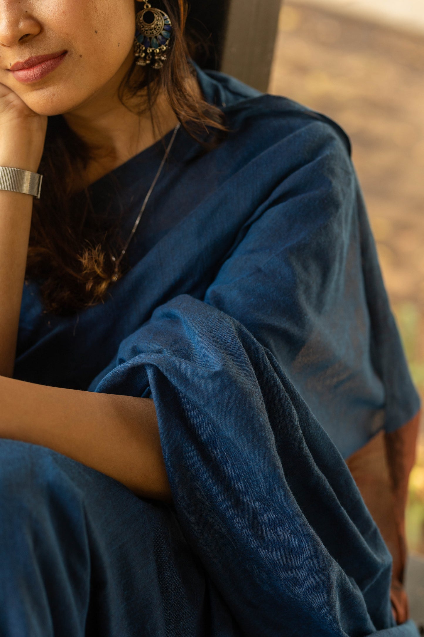 CHANDRIKA - Peacock Blue