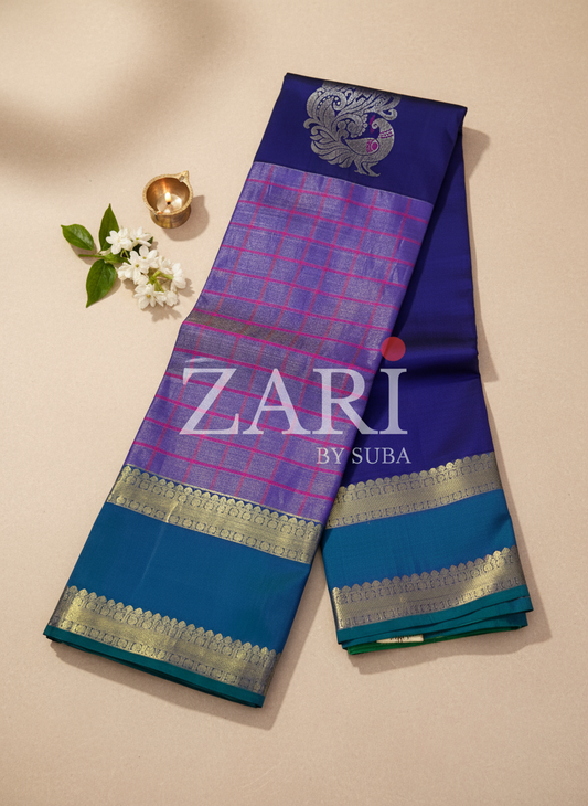 PEACOCK'S GRACE - Pure Kanchipuram Silk Saree