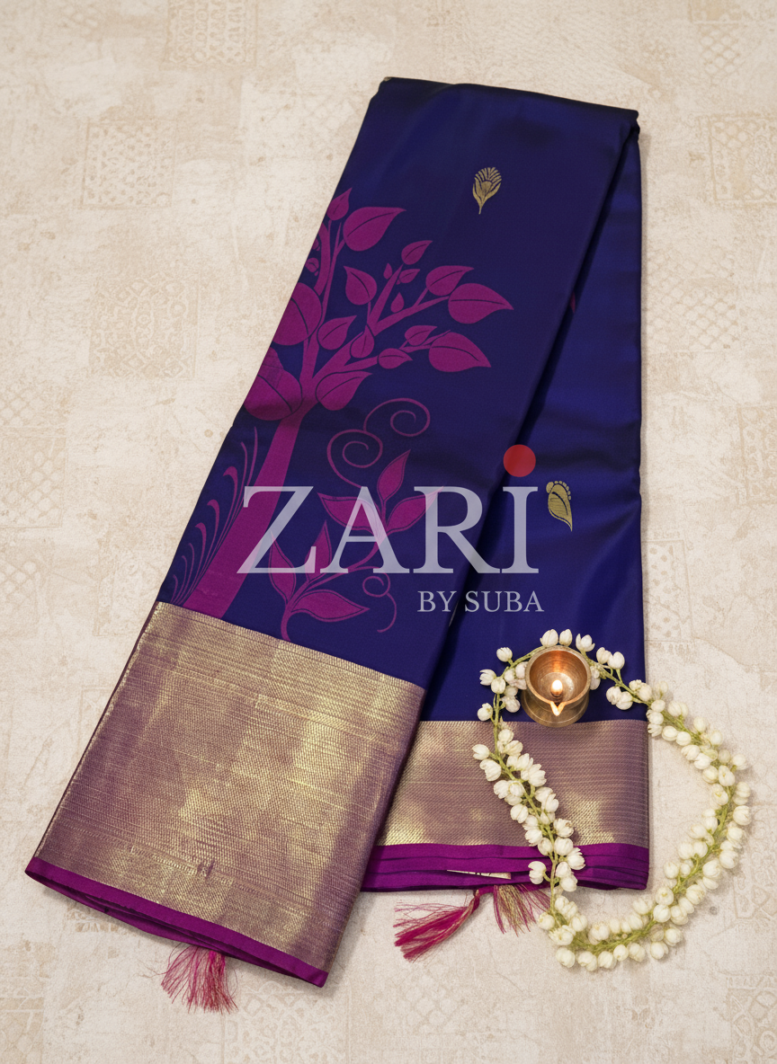 MYSTICAL FAWN - Pure Kanchipuram Silk Saree