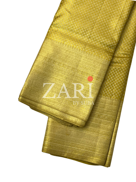 GOLDEN RADIANCE - Pure Kanchipuram Silk Saree