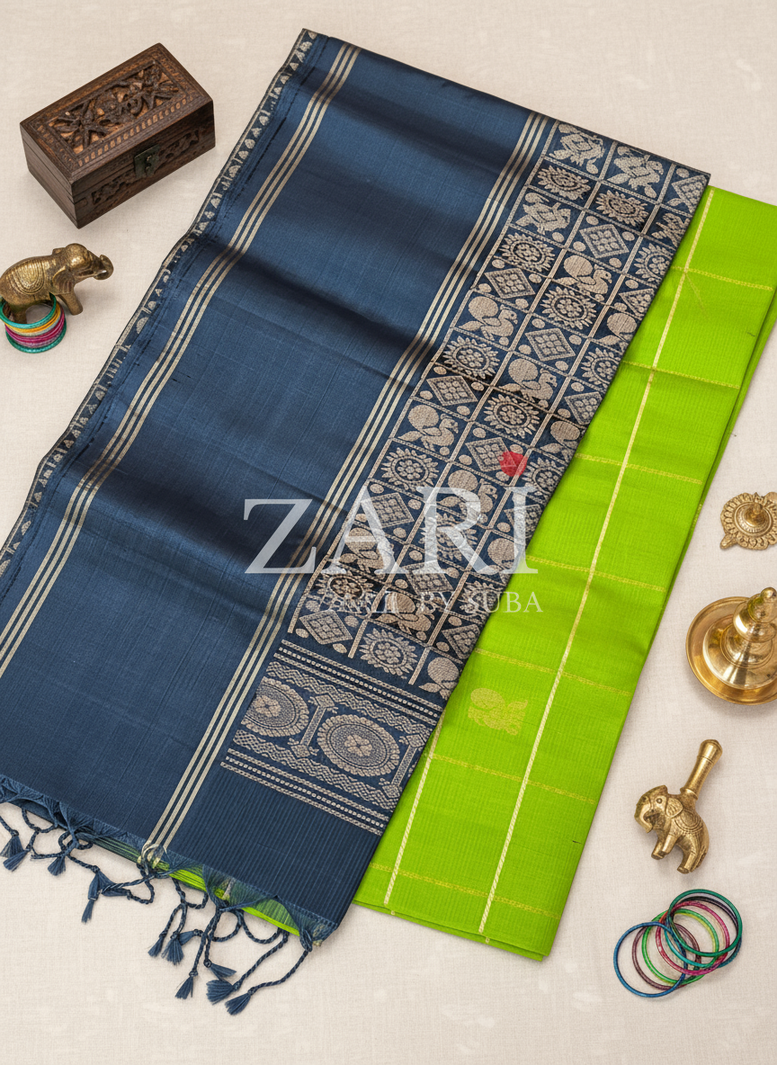 SUMMER MIST - Pure Kanchipuram Silk Saree