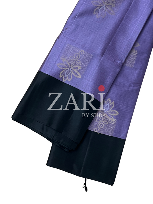 LAVENDER NIGHT - Pure Kanchipuram Silk Saree