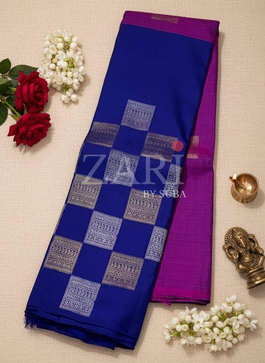 HARMONY - Half and Half - Pure Kanchipuram Silk Saree