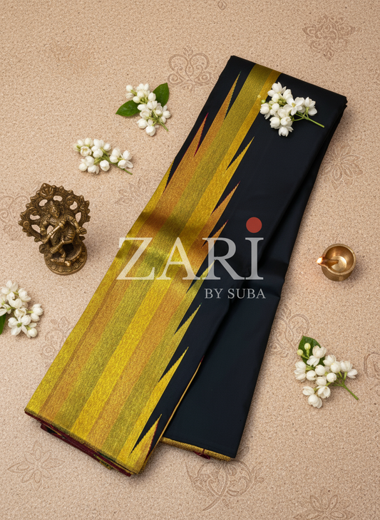 Golden Temple - Pure Kanchipuram Silk Saree