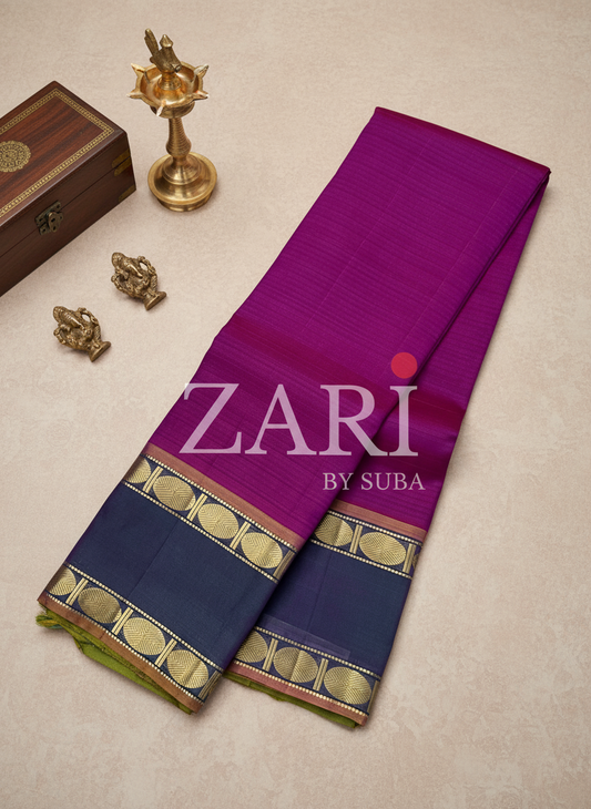 DUSKY ROSE - Pure Kanchipuram Silk Saree
