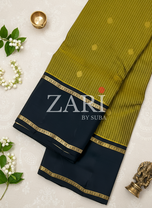 HENNA GARDEN - Pure Kanchipuram Silk Saree