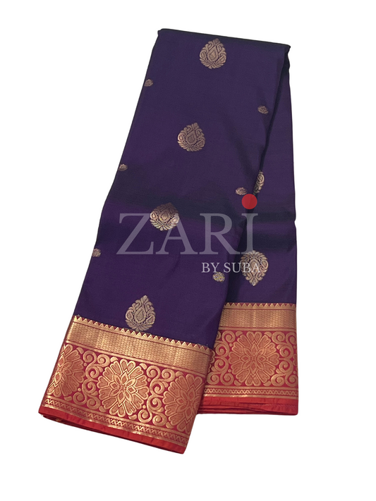PURPLE ROYALTY - Pure Kanchipuram Silk Saree