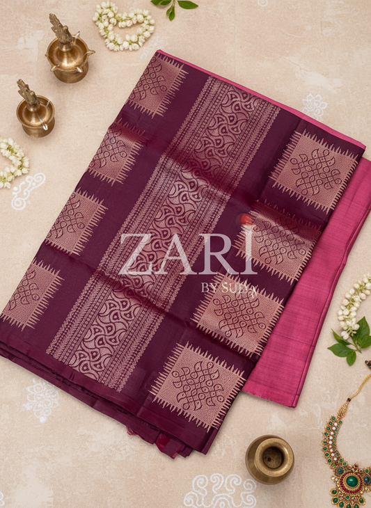 KOLAM DREAM - Pure Kanchipuram Silk Saree