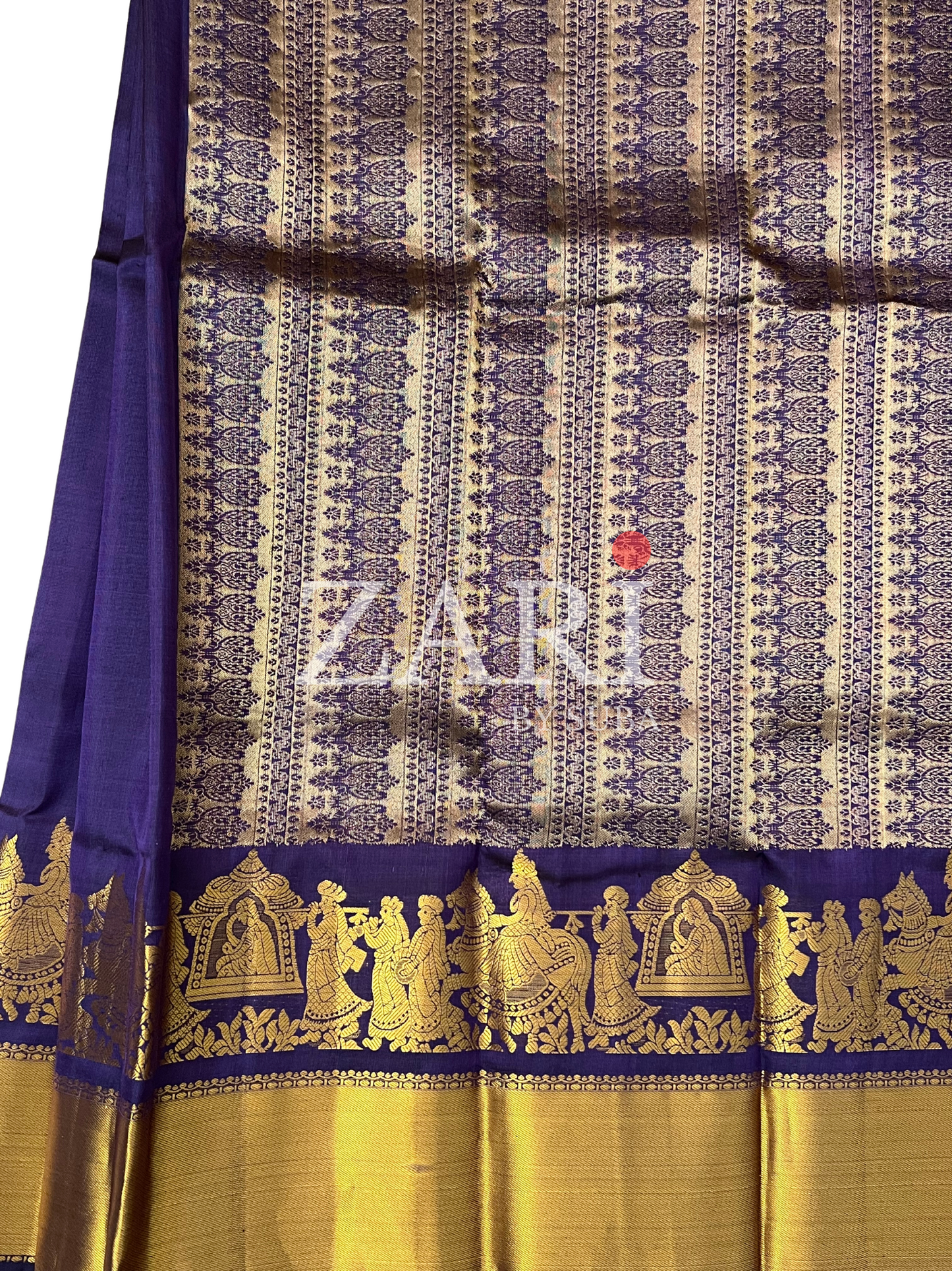 ROYAL PURPLE - Pure Kanchipuram Silk Saree