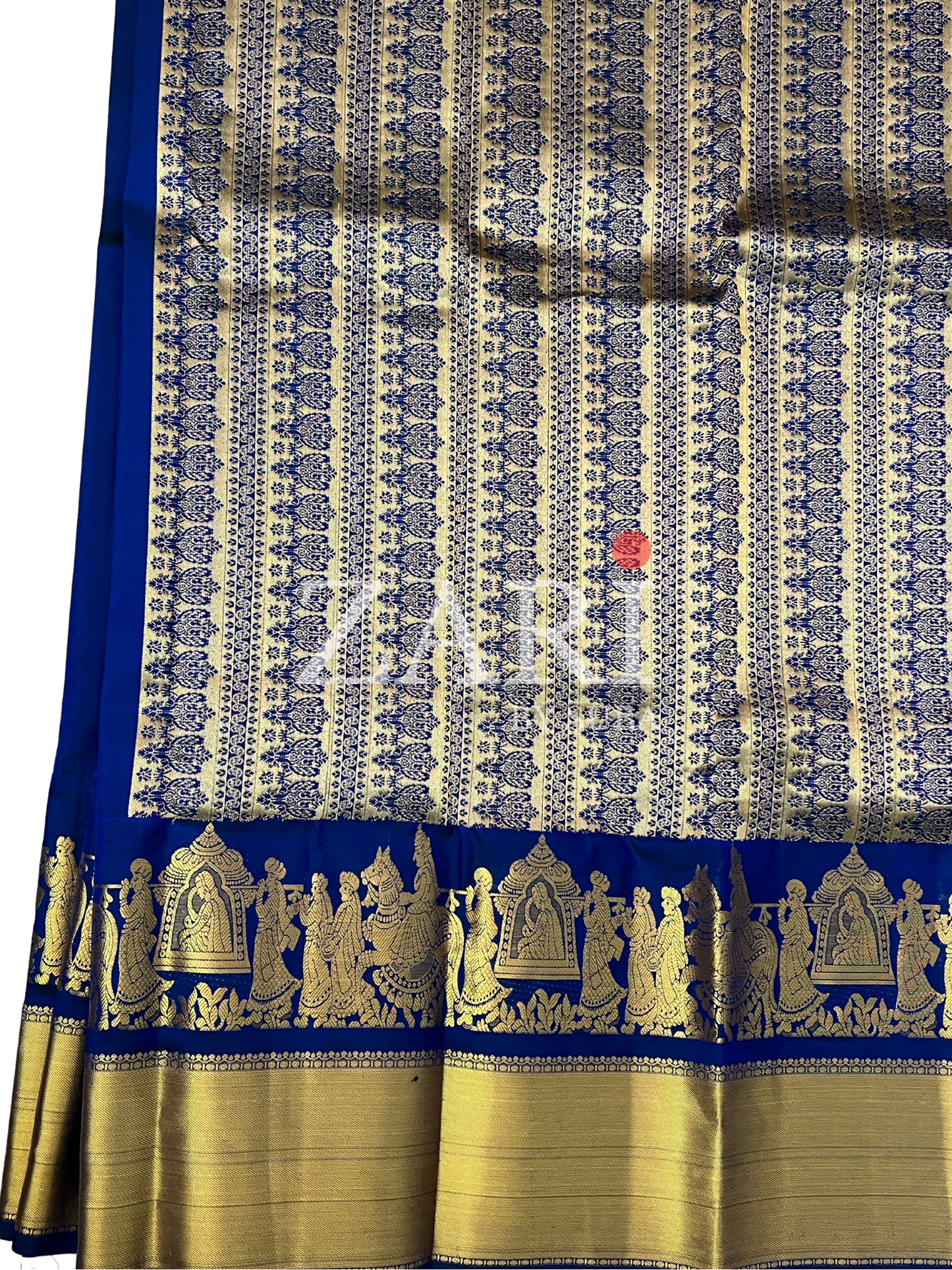 ROYAL BLUE - Pure Kanchipuram Silk Saree