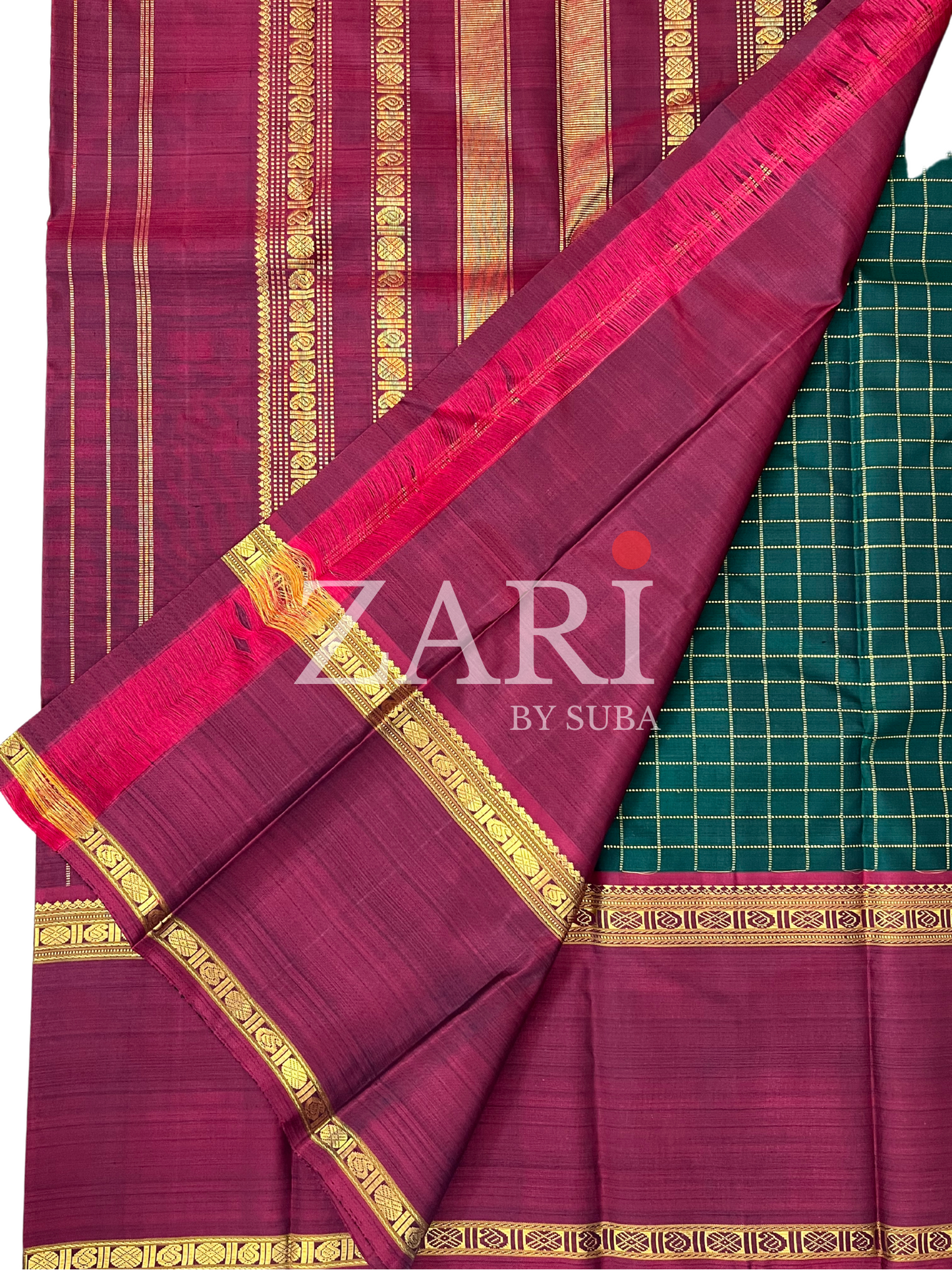 GANGA JAMUNA - Pure Kanchipuram Silk Saree