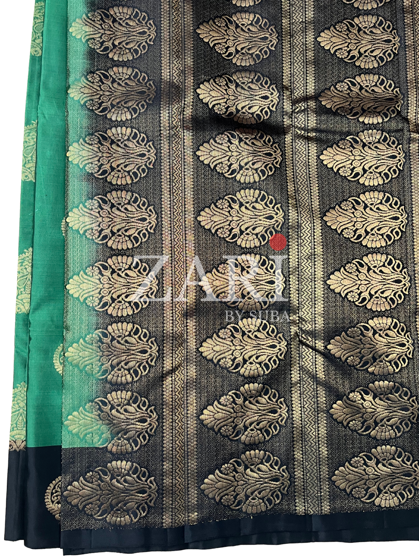EMERALD NIGHT - Pure Kanchipuram Silk Saree