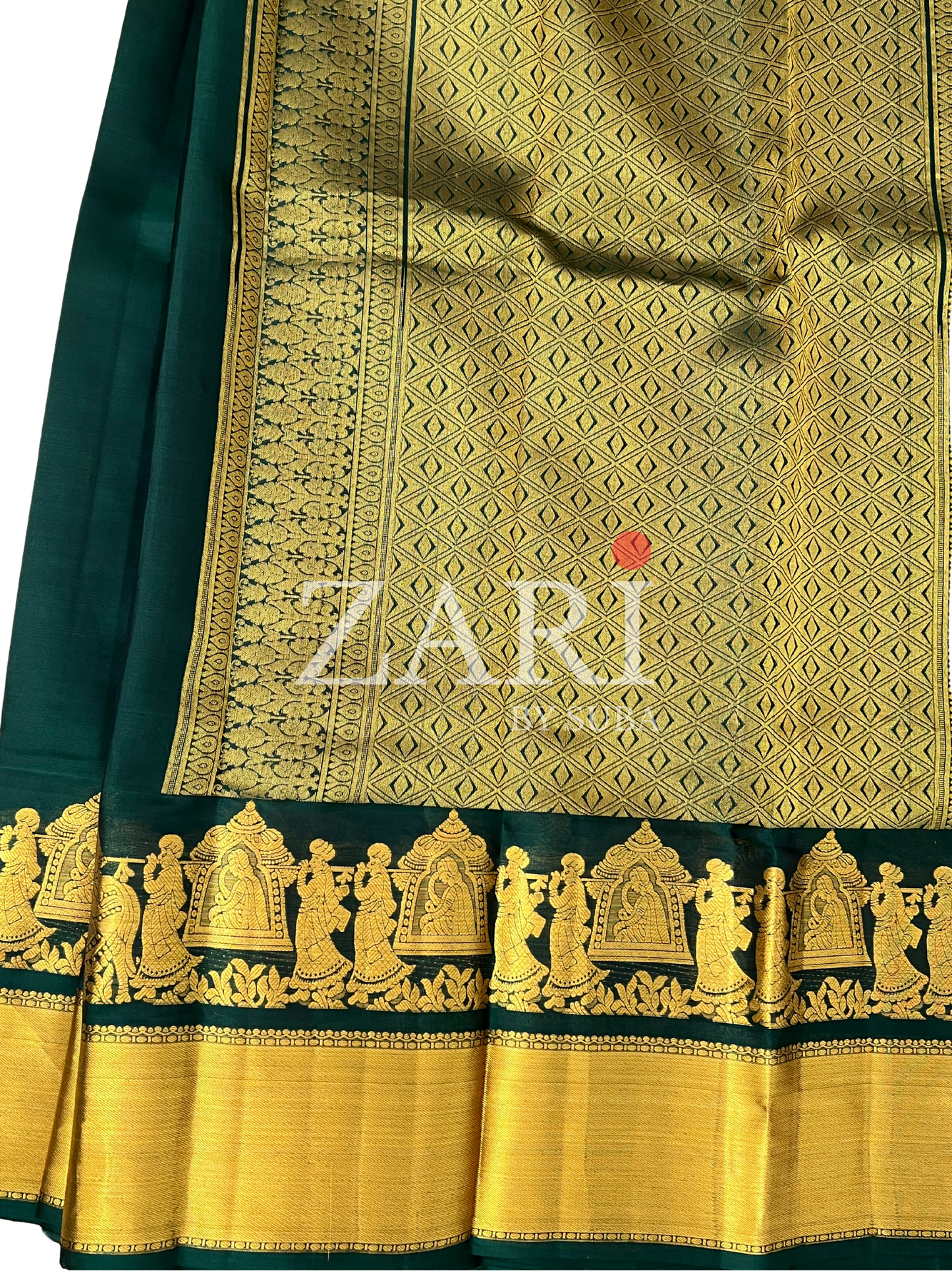 ROYAL EMERALD - Pure Kanchipuram Silk Saree
