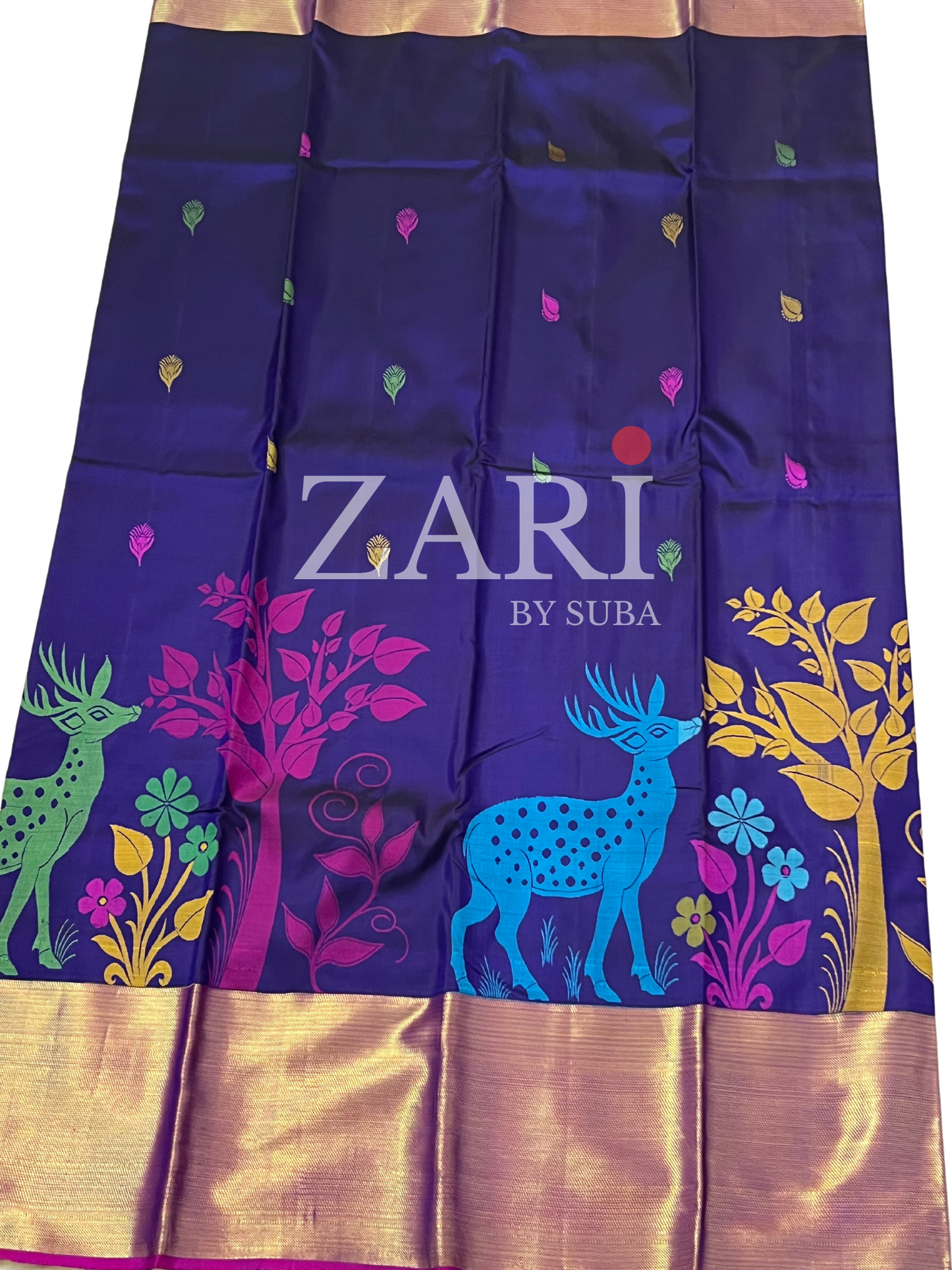 MYSTICAL FAWN - Pure Kanchipuram Silk Saree