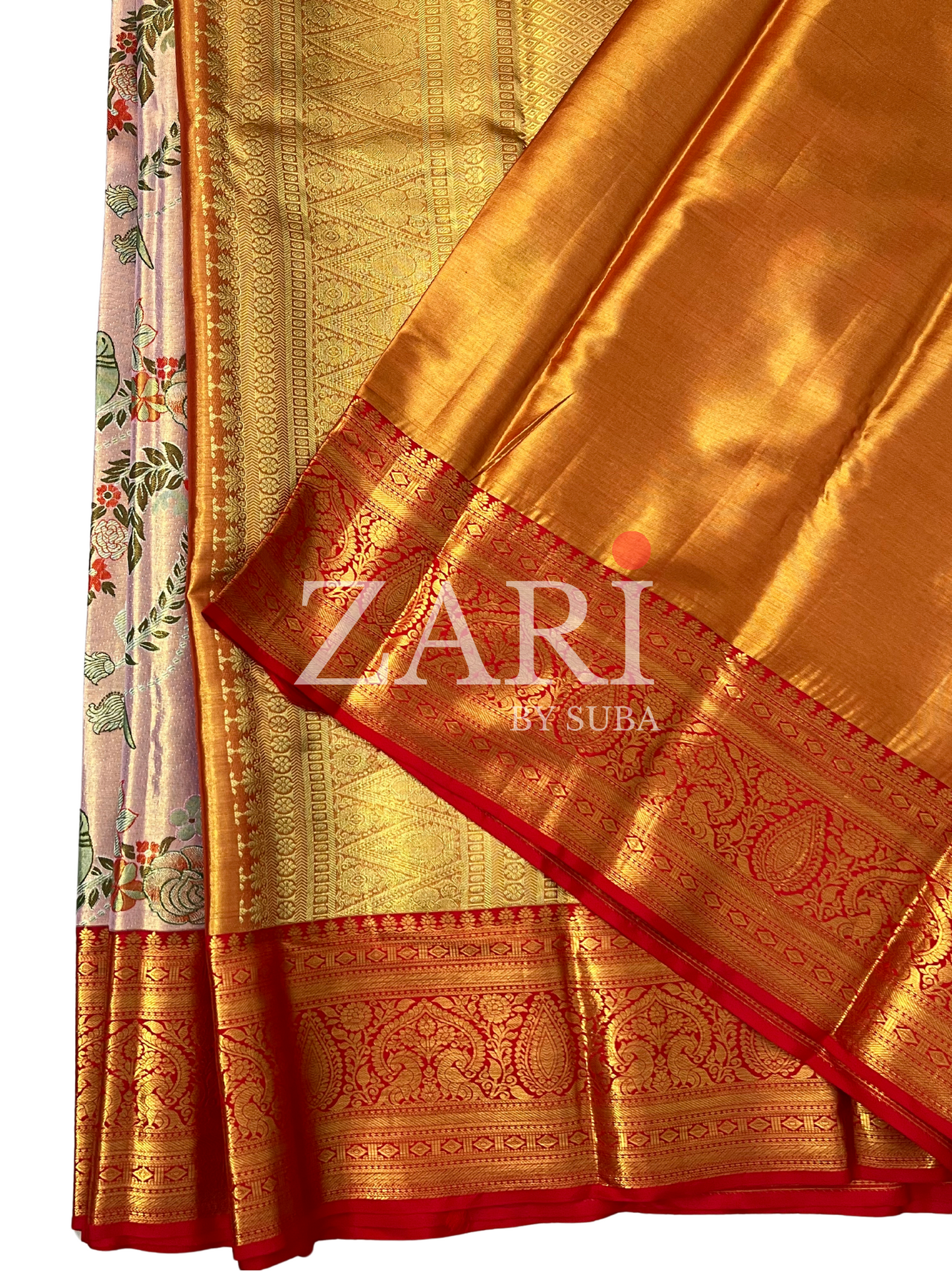 PEACH MIRAGE - Pure Kanchipuram Silk Saree