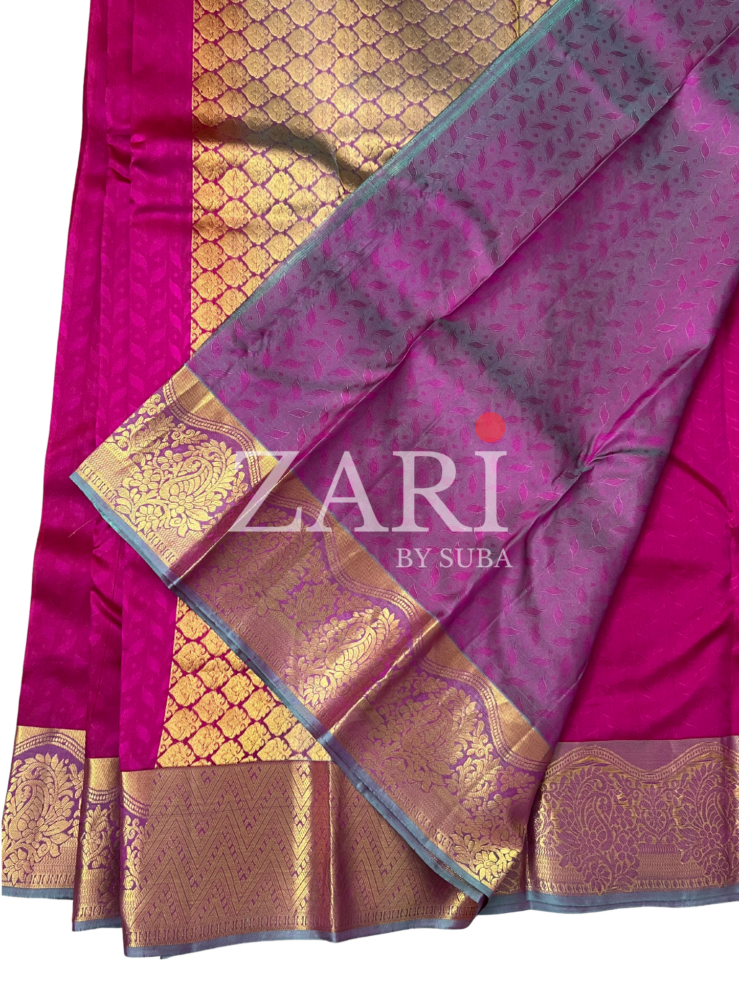 FUCHSIA GRACE - Pure Kanchipuram Silk Saree