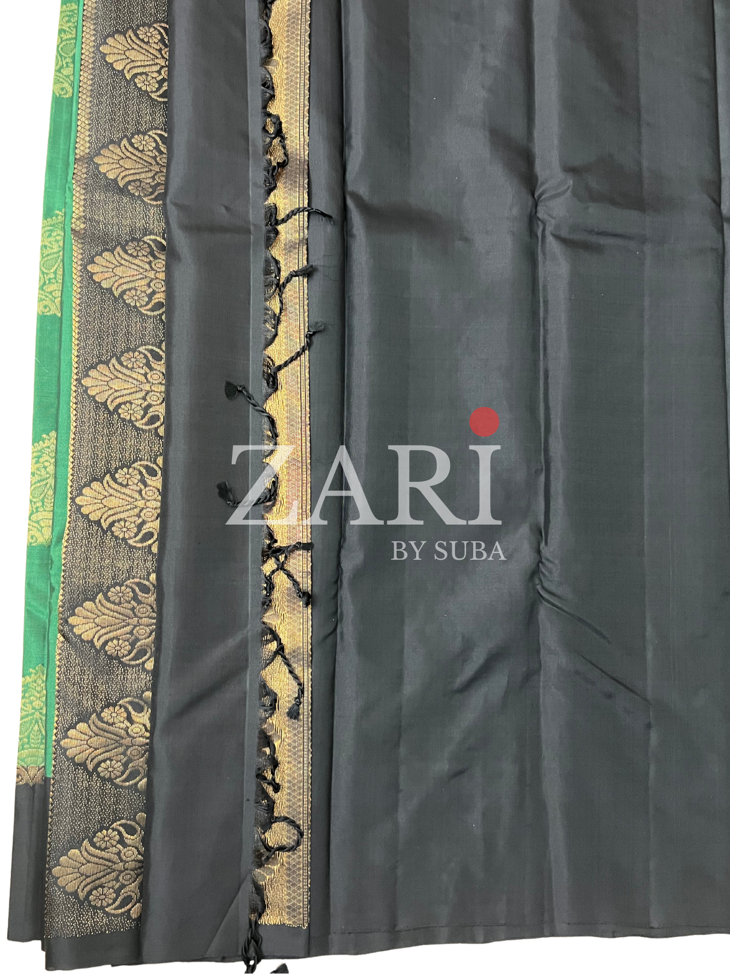 EMERALD NIGHT - Pure Kanchipuram Silk Saree