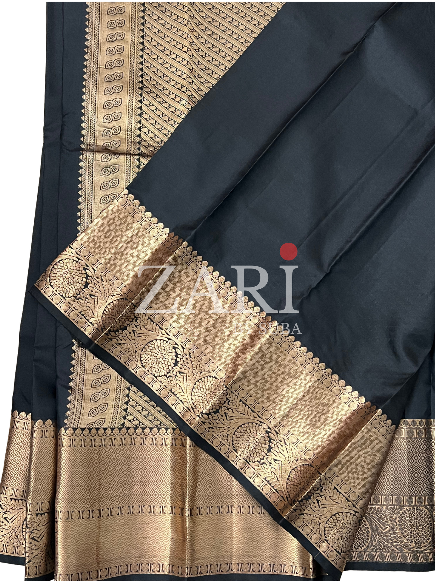 MIDNIGHT GOLD - Pure Kanchipuram Silk Saree