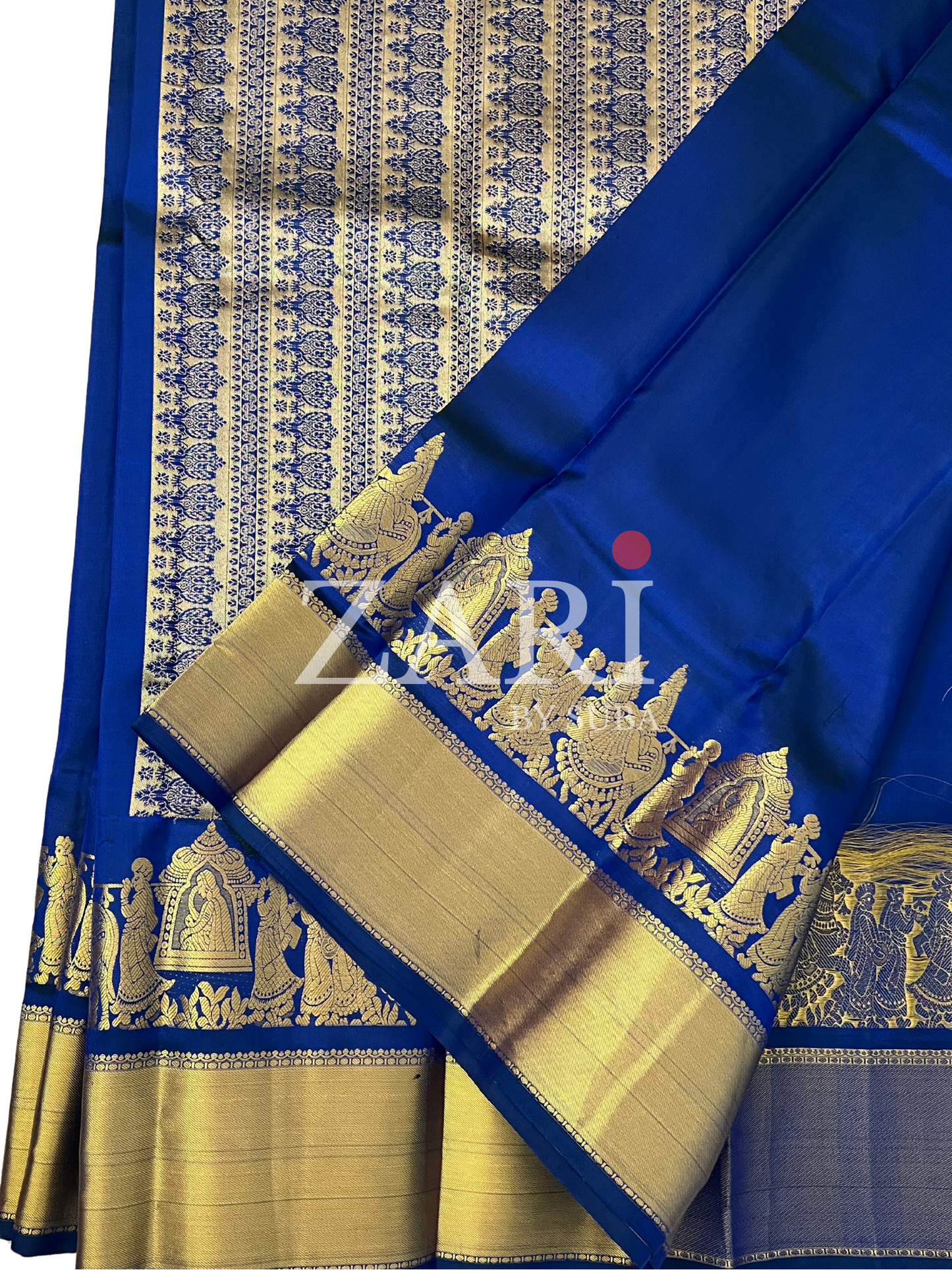 ROYAL BLUE - Pure Kanchipuram Silk Saree