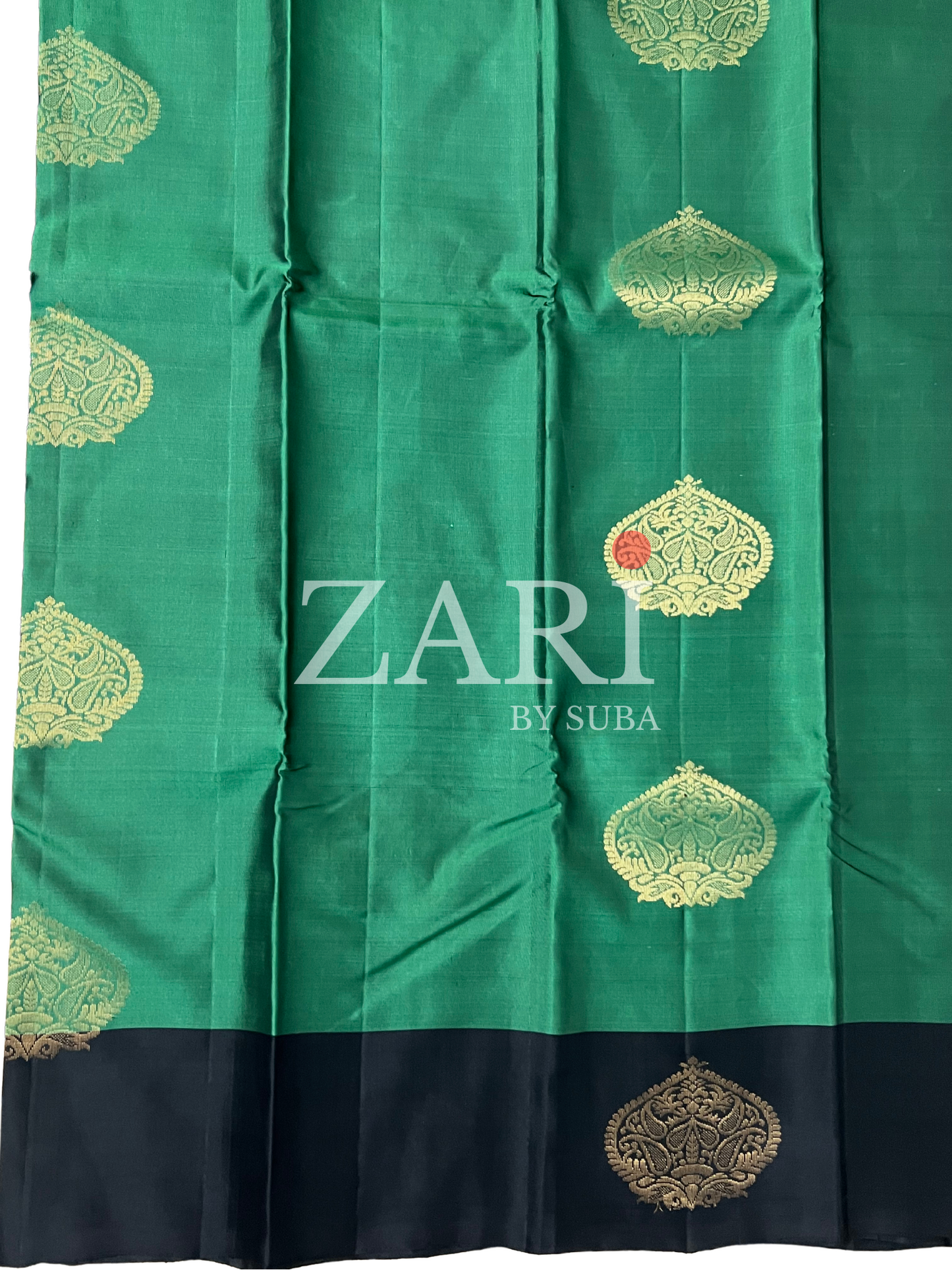 EMERALD NIGHT - Pure Kanchipuram Silk Saree