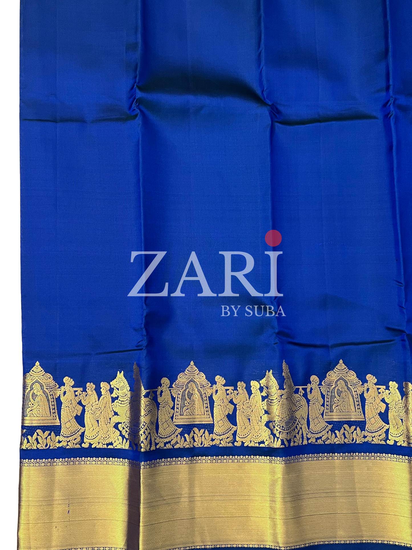 ROYAL BLUE - Pure Kanchipuram Silk Saree