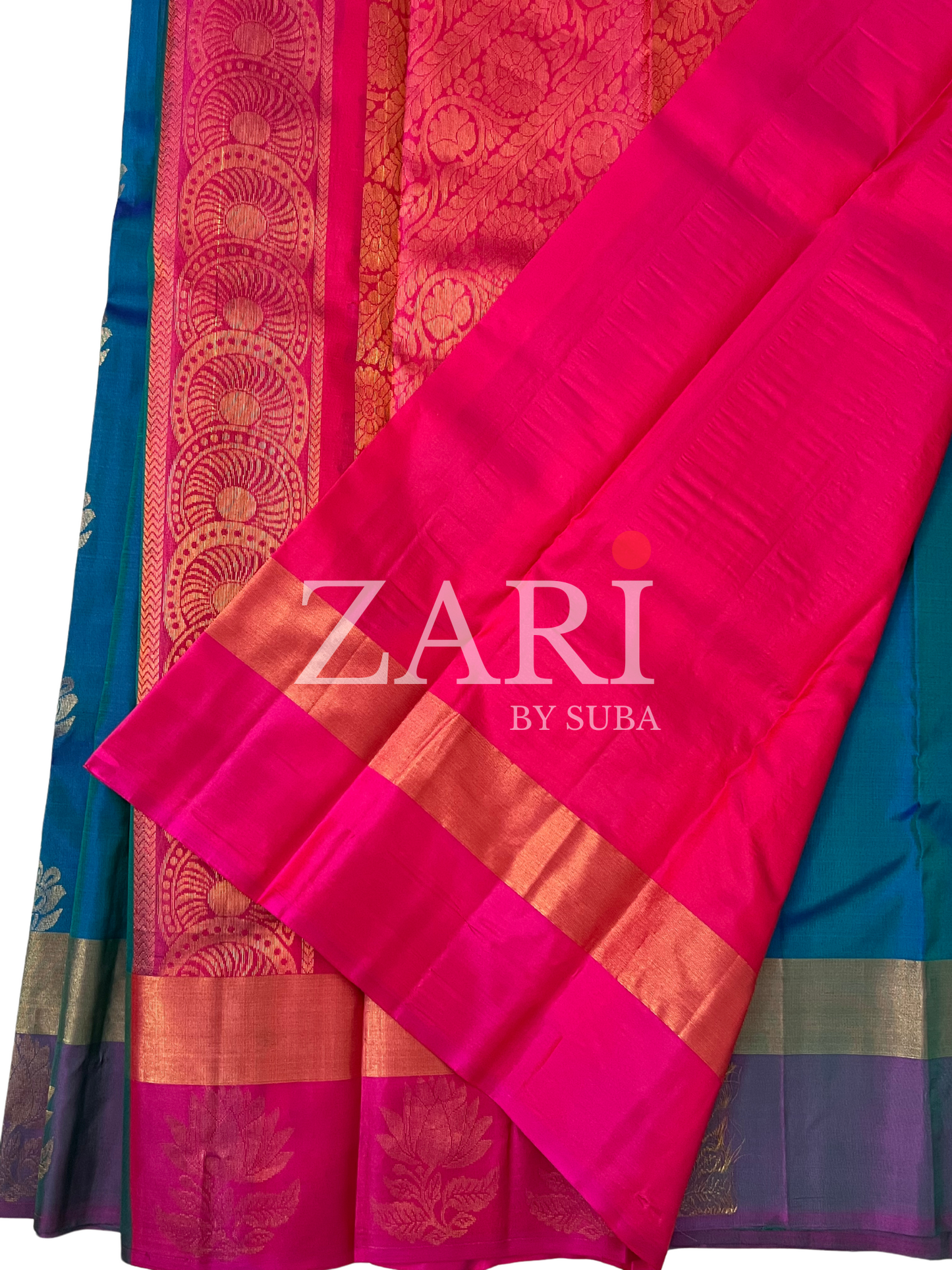 BLUE MIRAGE - Pure Kanchipuram Silk Saree