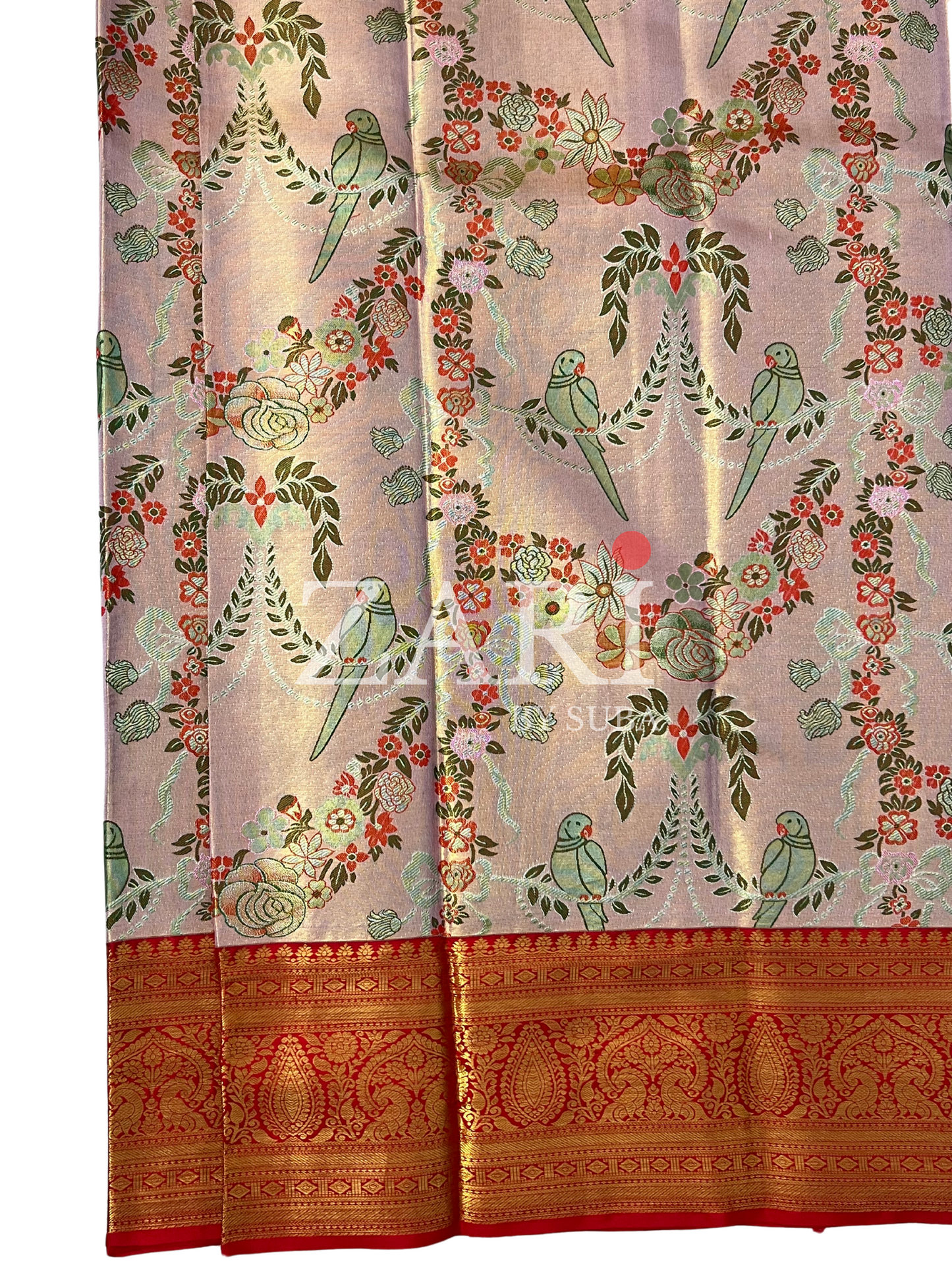 PEACH MIRAGE - Pure Kanchipuram Silk Saree