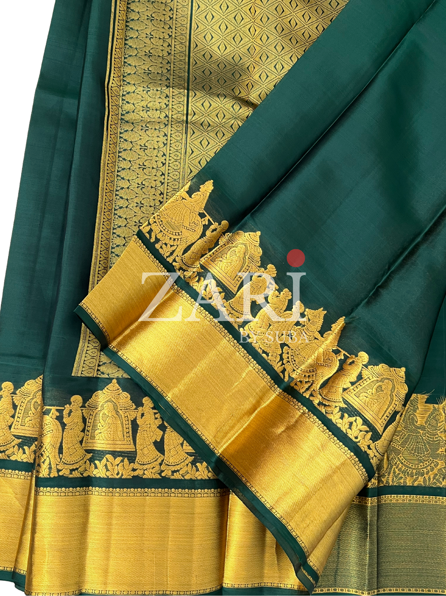 ROYAL EMERALD - Pure Kanchipuram Silk Saree