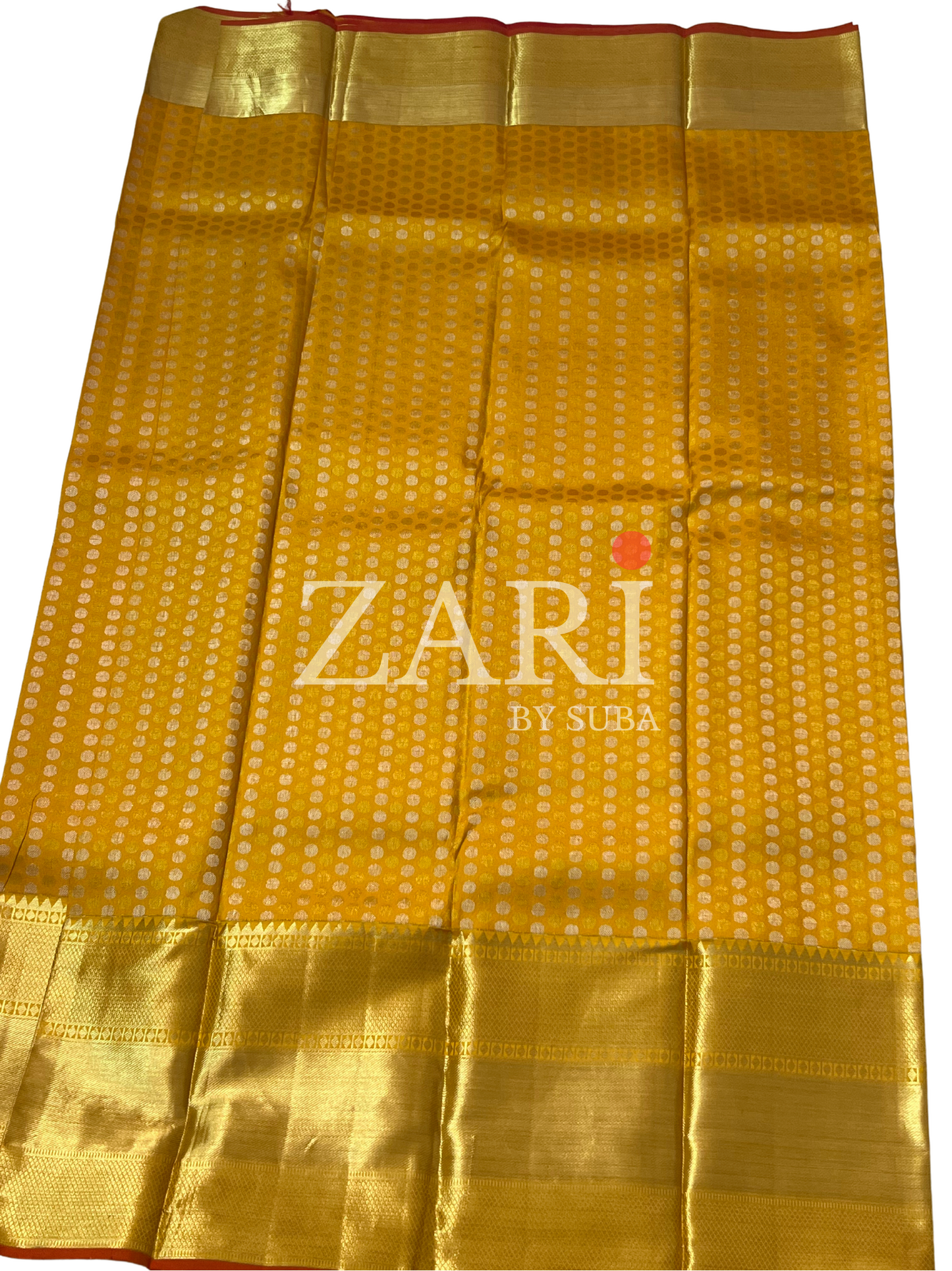 GOLDEN CASCADE - Pure Kanchipuram Silk Saree