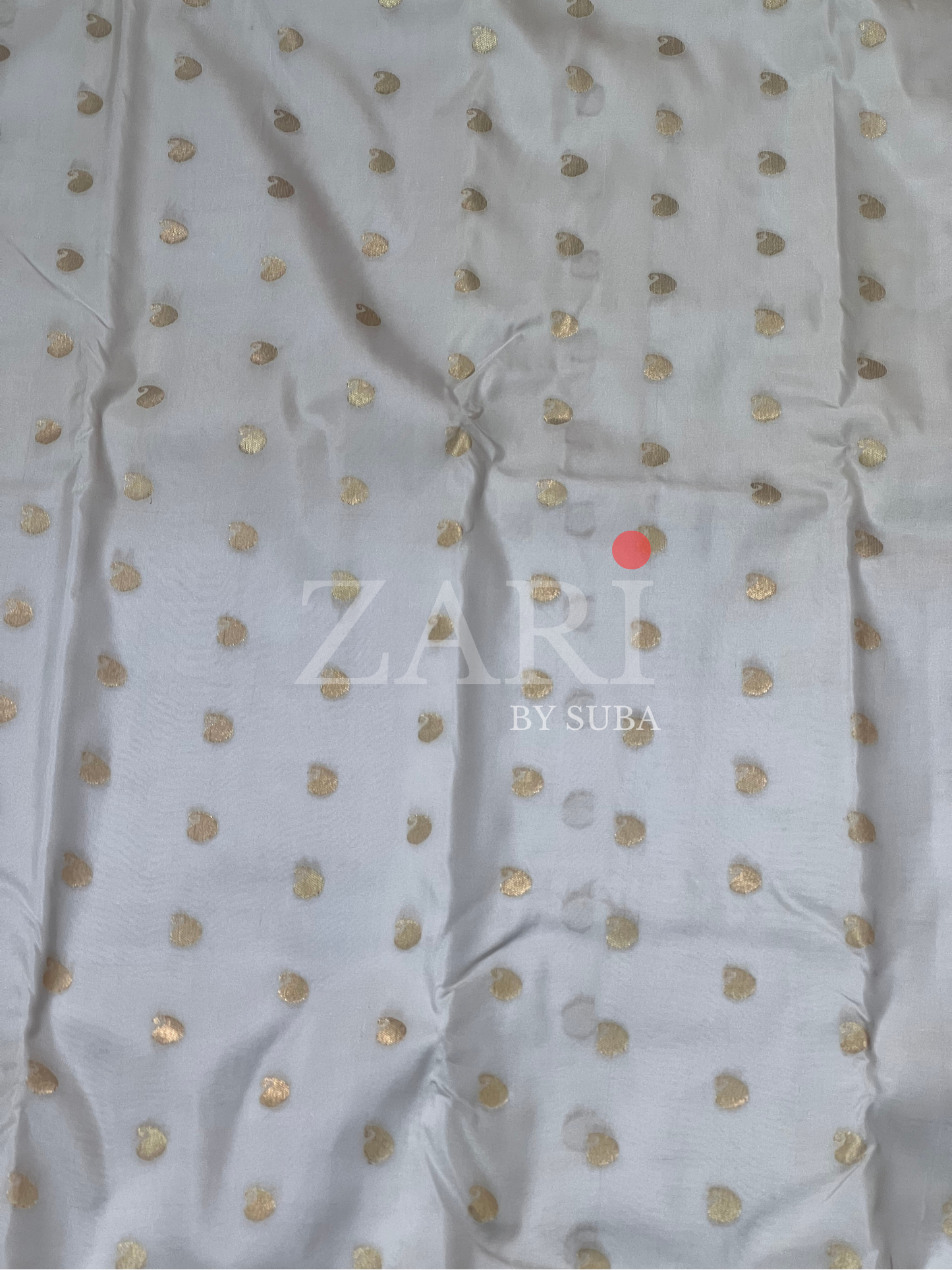 SNOW BLOSSOM - Pure Kanchipuram Silk Saree