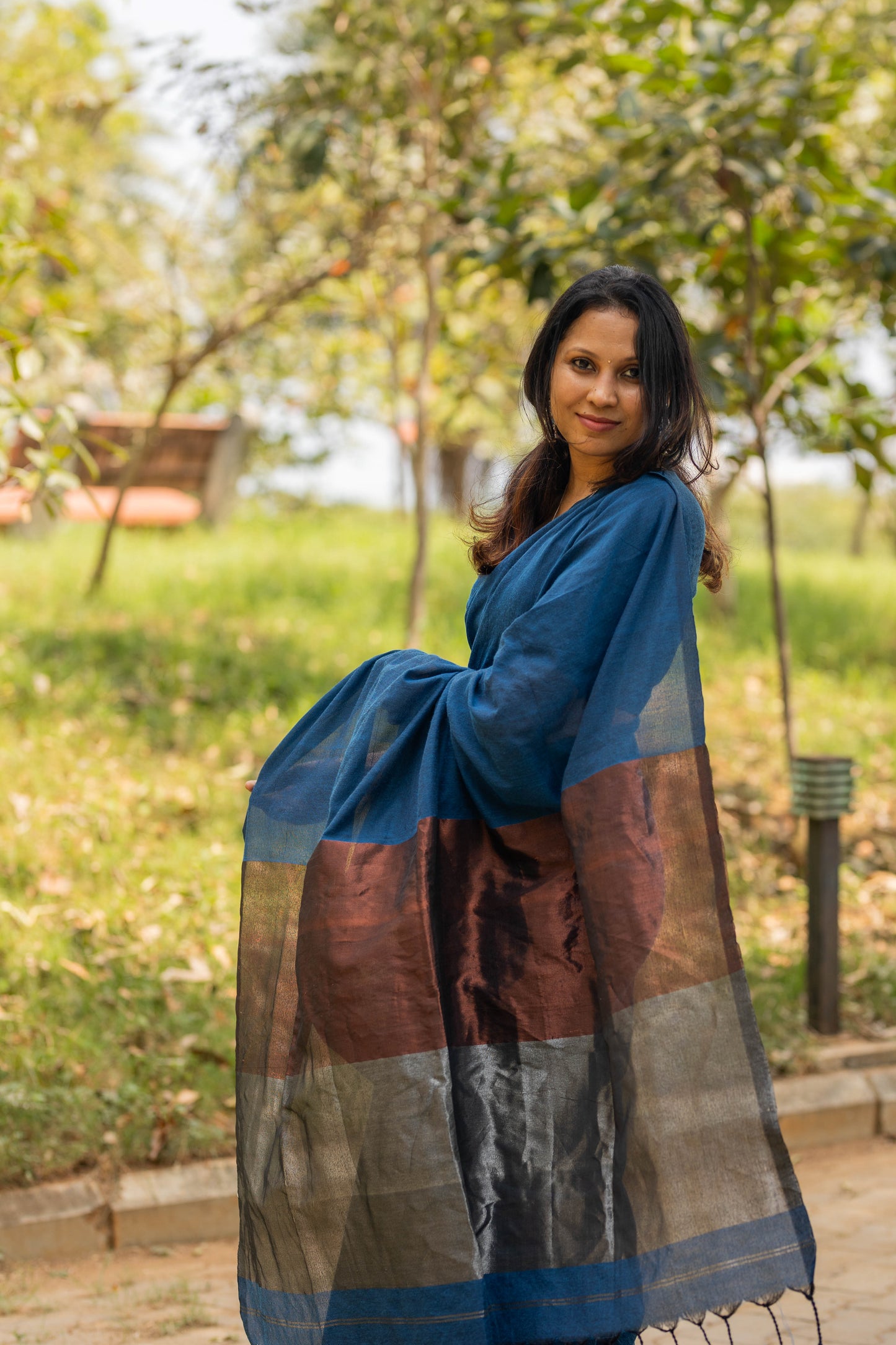 CHANDRIKA - Peacock Blue